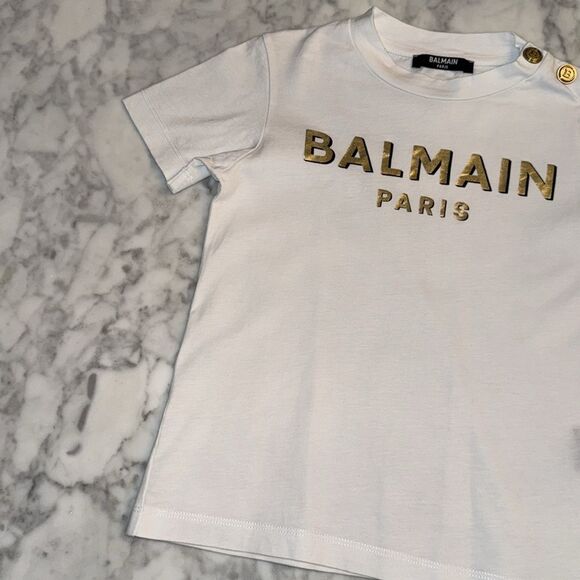 BALMAIN LOGO PRINTED CREWNECK 4Y - Picture 4 of 8
